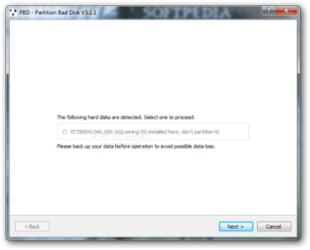 Partition Bad Disk screenshot