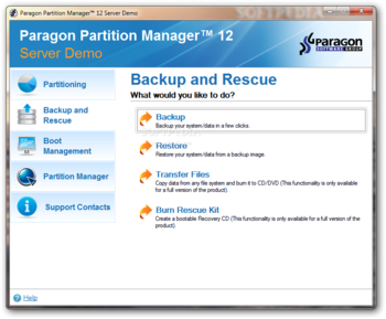 Partition Manager 12 Server screenshot 2