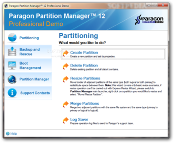 Partition Manager Professional screenshot 2