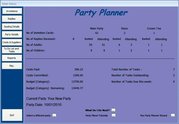 Party Planner screenshot