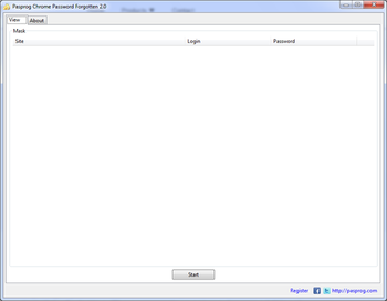 Pasprog Chrome Password Forgotten screenshot