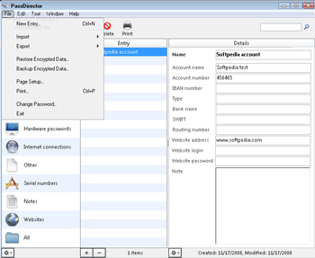 PassDirector screenshot 2