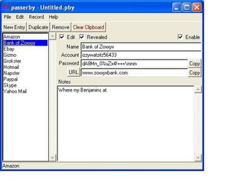 Passerby Password Keeper screenshot