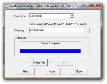 PassMark CD-Maker screenshot