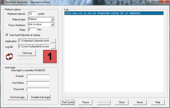 PassMark Rebooter screenshot