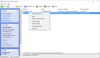 Passware Encryption Analyzer screenshot 2