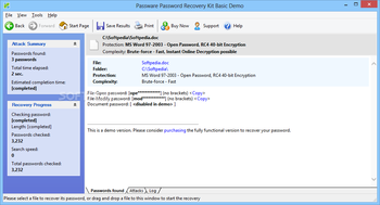 Passware Password Recovery Kit Basic screenshot 5