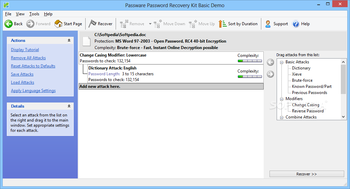 Passware Password Recovery Kit Basic screenshot 6