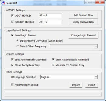 PasswdElf screenshot