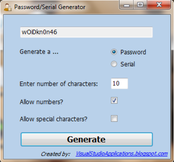 Password and Serial Generator screenshot 2