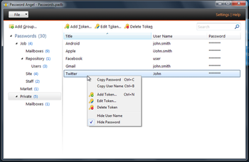 Password Angel screenshot