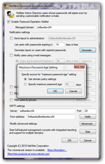Password Expiration Notifier screenshot 2