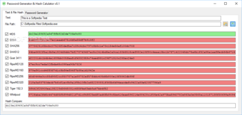 Password Generator & Hash Calculator screenshot