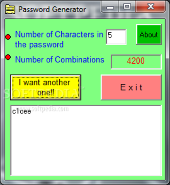 Password Generator screenshot