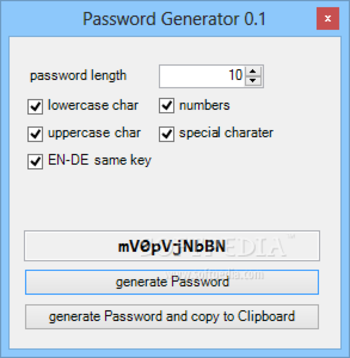 Password Generator screenshot