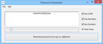 Password Generator screenshot