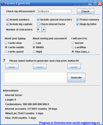 Password Generator screenshot