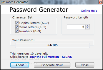 Password Generator screenshot