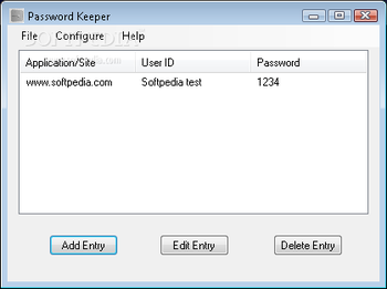 Password Keeper screenshot