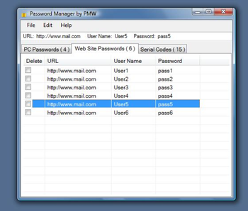 Password Manager by PMW screenshot