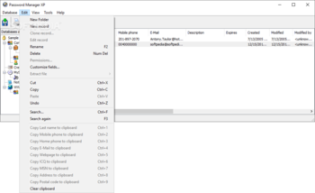 Password Manager XP screenshot 5