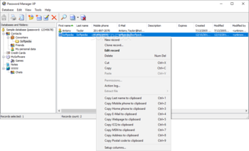 Password Manager XP Professional screenshot 2