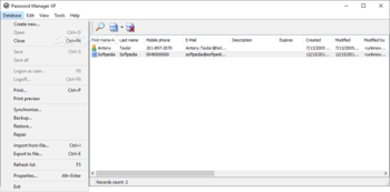 Password Manager XP Professional screenshot 4