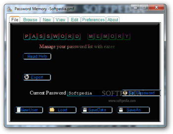 Password Memory screenshot