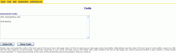 Password Page Protection Software screenshot 2