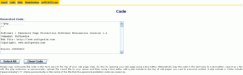 Password Page Protection Software screenshot 3