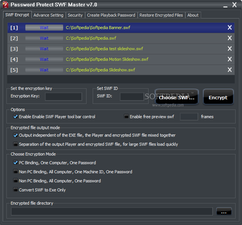 Password Protect SWF Master screenshot