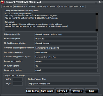 Password Protect SWF Master screenshot 2