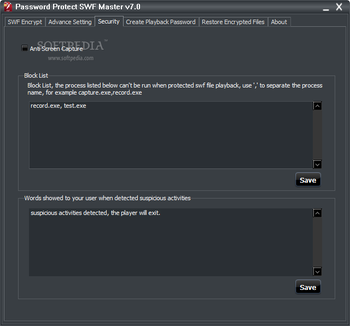 Password Protect SWF Master screenshot 3