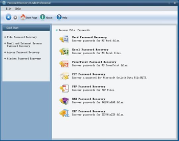 Password Recovery Bundle Professional screenshot 2