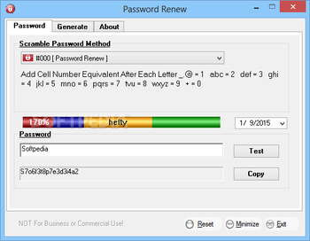 Password Renew screenshot