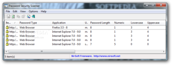 Password Security Scanner Portable screenshot