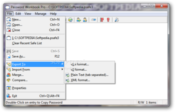 Password Workbook Pro screenshot 2