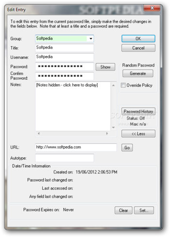 Password Workbook Pro screenshot 6