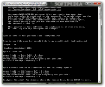 Passwordanalyzer screenshot