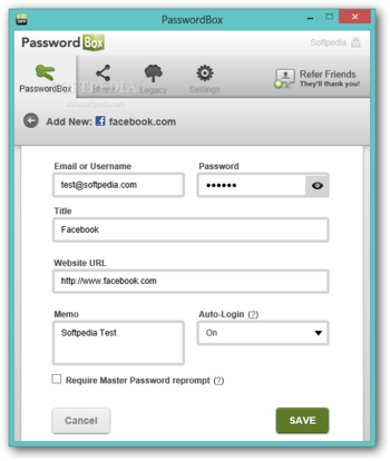 PasswordBox screenshot 3