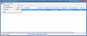 PasswordFox screenshot 2