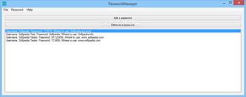 PasswordManager screenshot