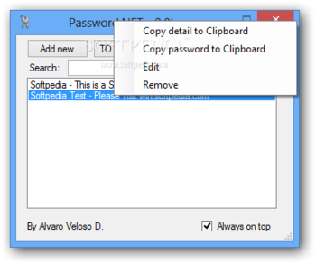 Password.NET screenshot 2