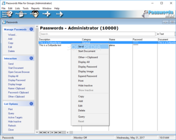 Passwords Max for Groups screenshot