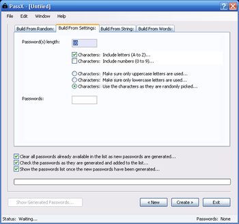 PassX screenshot 2
