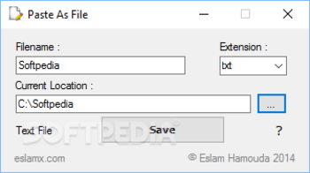 Paste As File screenshot