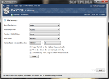 Pastebin Desktop screenshot 2