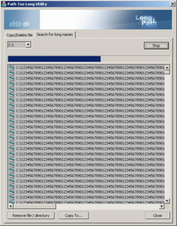 Path too long tool screenshot