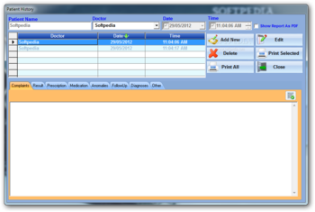 PatientDB screenshot 3