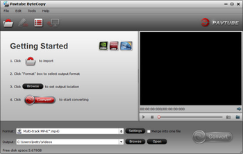 Pavtube ByteCopy screenshot